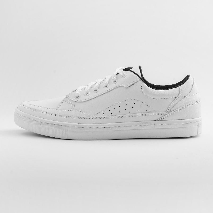 JOSE FULL WHITE - Sepatu Sneakers Pria Casual Kuliah Santai Sniker Sneker Original Cowok