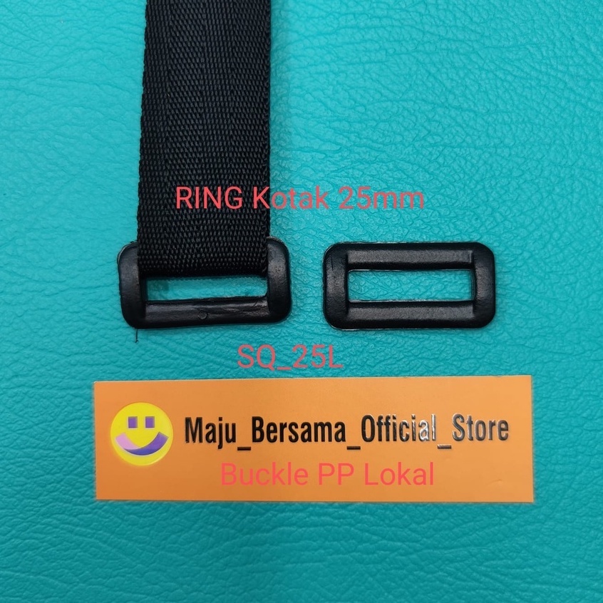 Buckle PP Lokal-Ring Kotak &amp; RING Jalan ( 15-20-25mm ) Sendal/Ransel - SW1