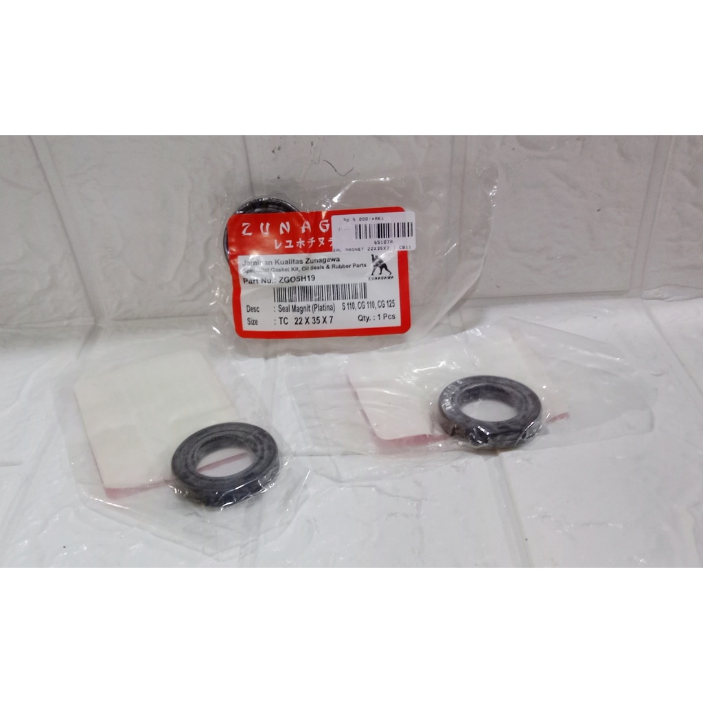 SEAL MAGNIT ( PLATINA ) S110, CG 110, CG 125 ZUNAGAWA TC 22 X 35 X 7