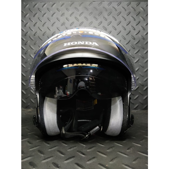 Helm Half Face Helmet Honda Luxury Black ORIGINAL HGP.