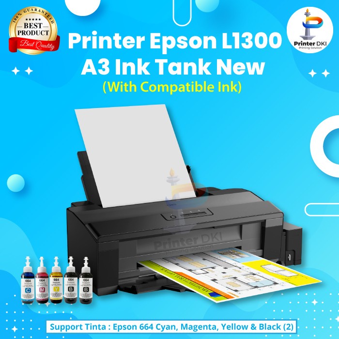 Printer Epson L 1300 Printer A3+ L1300 Garansi Resmi