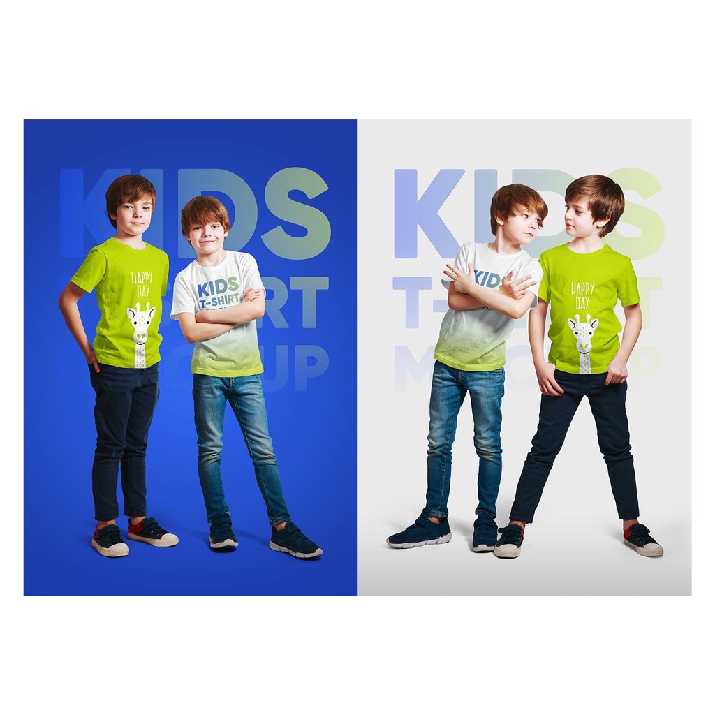 Kids Boy T-Shirt Mockups Vol3