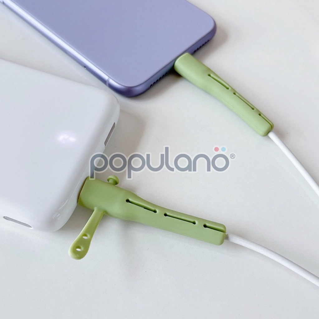 Pelindung Ujung Kabel Charger iPhone Android Cable Protector Saver Pengikat Kabel Hp