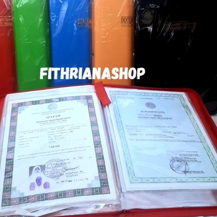 

➼➳✿✯ [ BISA COD ] Isi 60 lembar Map Dokumen/ Dokumen Keeper/ Map Ijazah Resleting Ready Stock