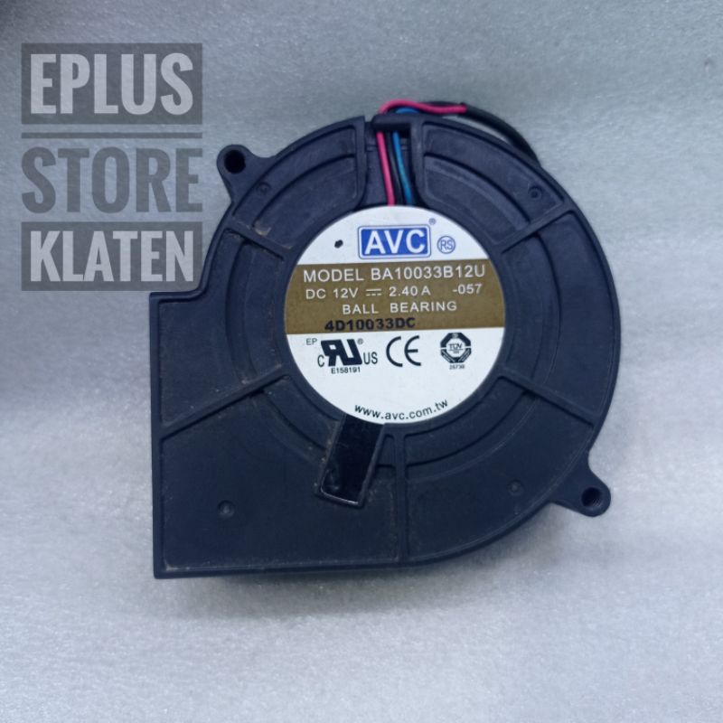 Kipas Keong 12V AVC 2.40A Fan Blower Ball Bearing KP195