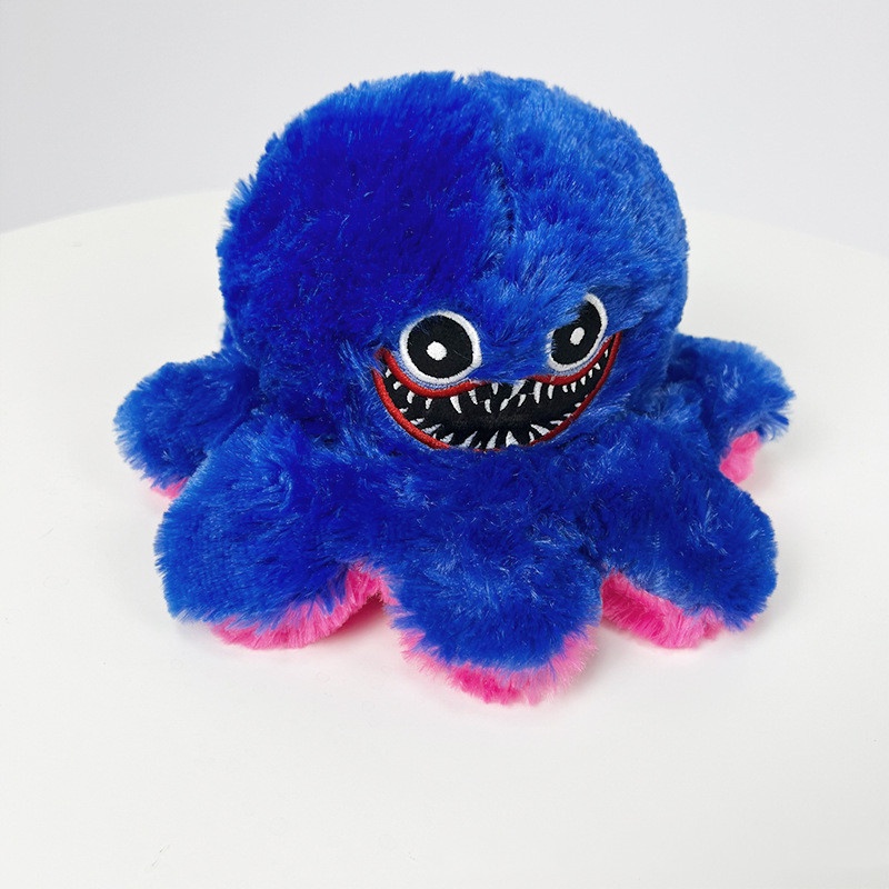 20cm Poppy Playtime Dua Sisi Mainan Mewah Flip Bolak Balik Dua Wajah Memutar Lembut Mainan Boneka Boneka Untuk Anak-Anak