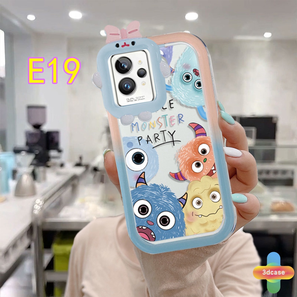 Soft Case Motif Monster 3D Untuk Realme C15 C21 C11 2021 C21Y C31 C35 C25 C20 C3 C12 C2 C25S 5S 5 5S 5i C17 7i 9i C1 C25Y C2 C3i 6i C20A V11 Narzo 20 10 10A 20A 30A A7 A5S A15 A16 Y12 Y20 Y15S A03