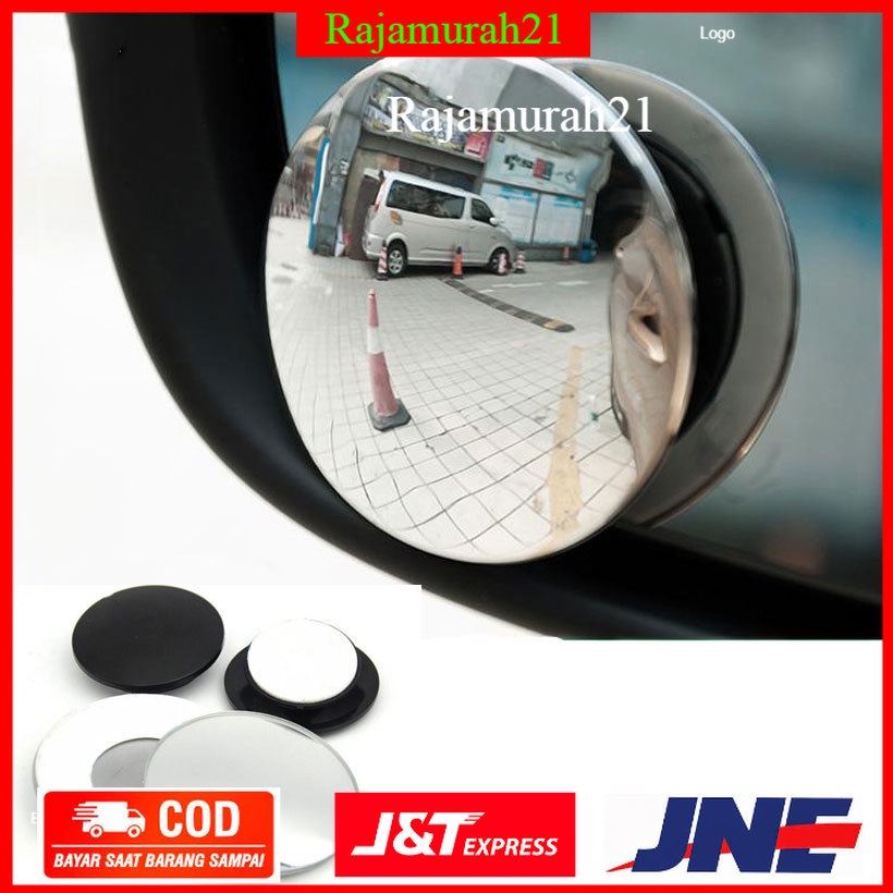 RacingR Kaca Spion Cembung Wide Angle 2 PCS - XYJ0027 - Silver - OMRS9FSV