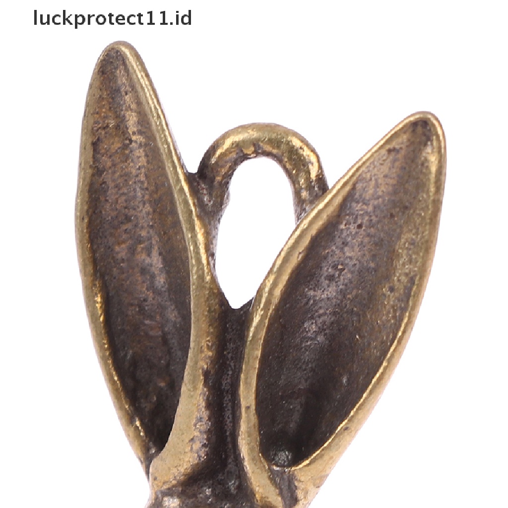 /Fashion Hot// Fashion// Vintage Kuningan Lucu Kelinci Gantungan Kunci Liontin Zodiak Hewan Key Chains Hiasan.