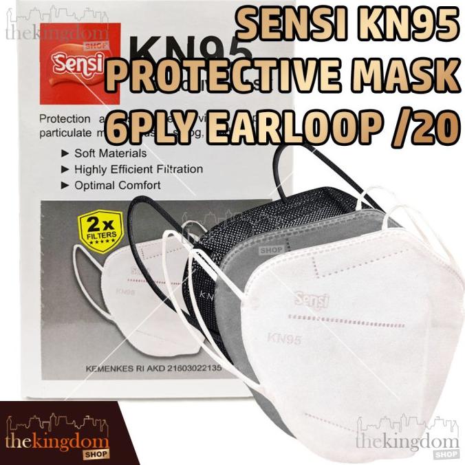 Sensi KN95 Mask 6ply Activelife /20 Masker Medis N95 Active Life Warna