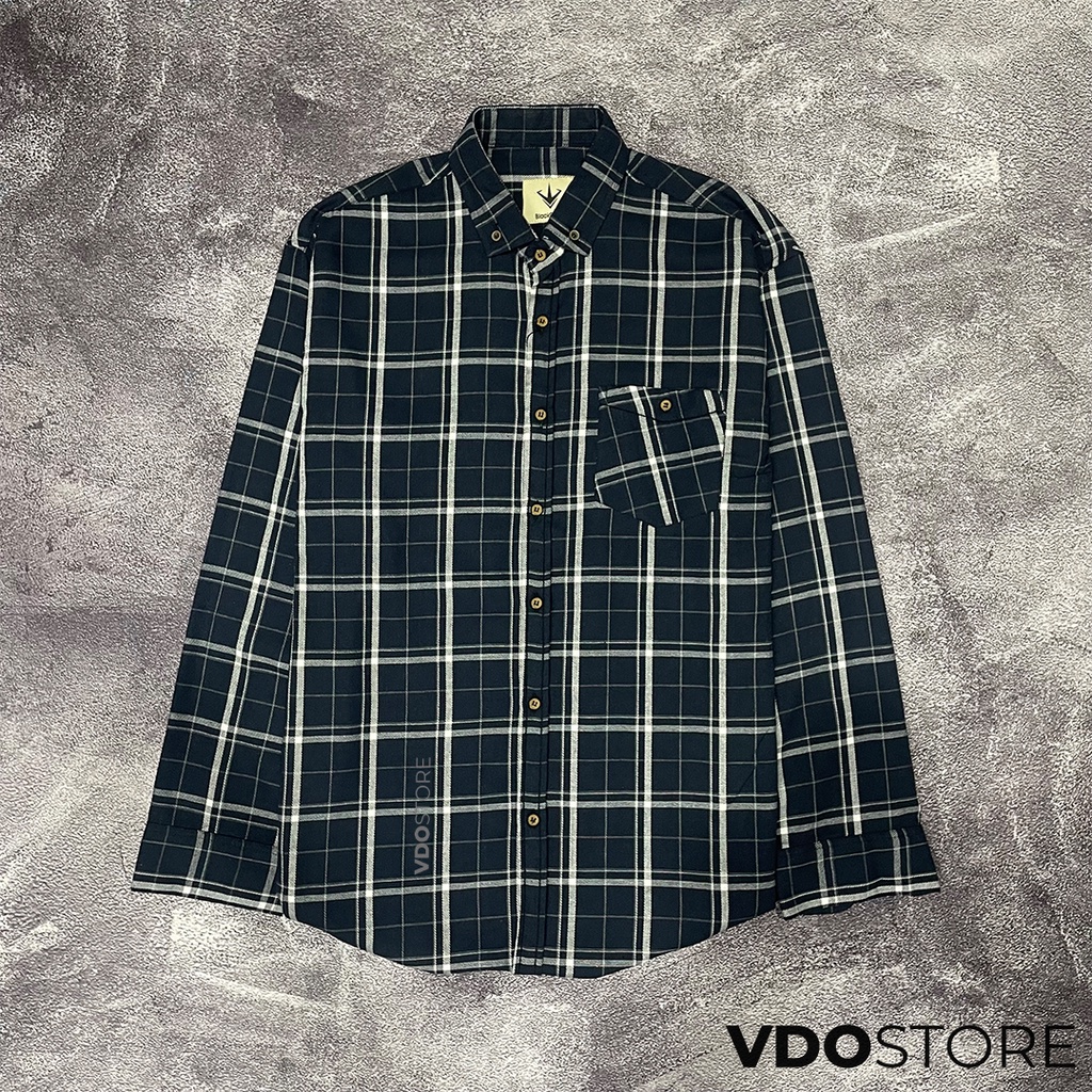 KEMEJA FLANEL PRIA 07B CASUAL NAVY - M L XL - KEMEJA LENGAN PANJANG VDOSTORE DEWASA BAJU FLANNEL TANGAN PANJANG HITAM NAVY ABU MOTIF KEMEJA COWOK MURAH DEWASA SANTAI TEBAL KUALITAS IMPORT BAJU CATUR PANEL FANEL