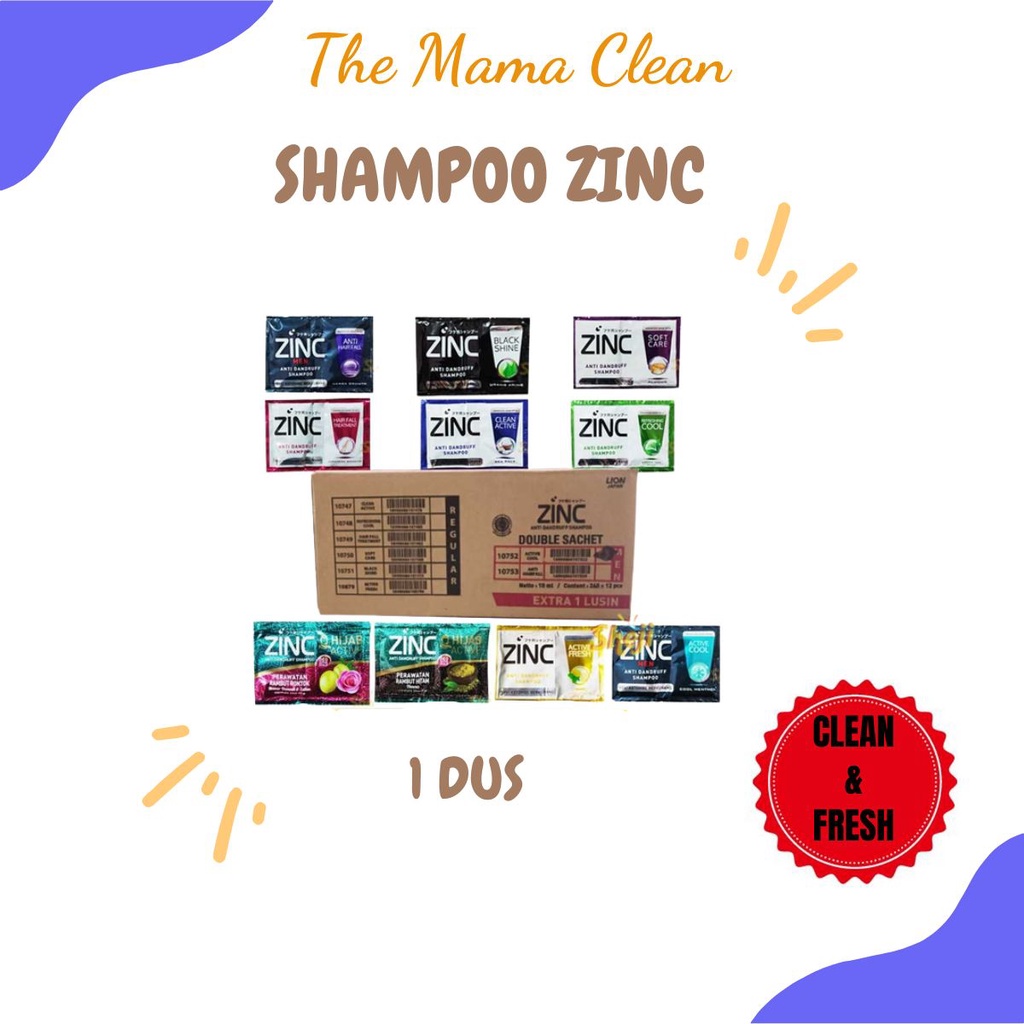 SHAMPOO ZINC 10ML 1 DUS = 252 SACHET