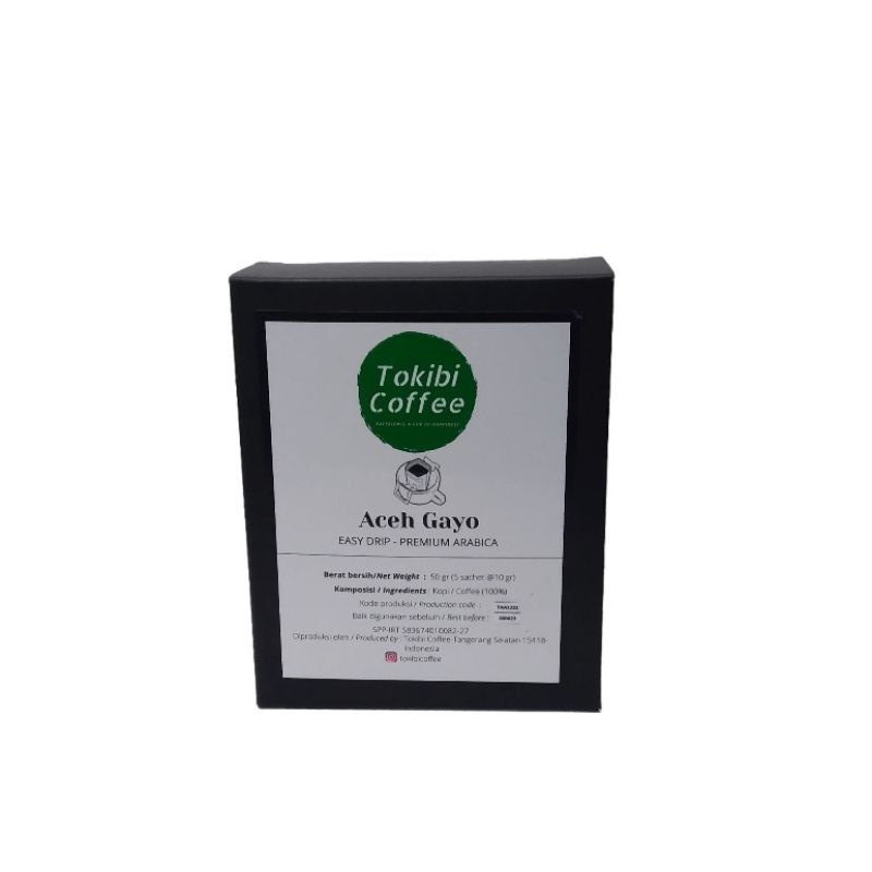 

Tokibi Kopi Drip Arabika Gayo Package