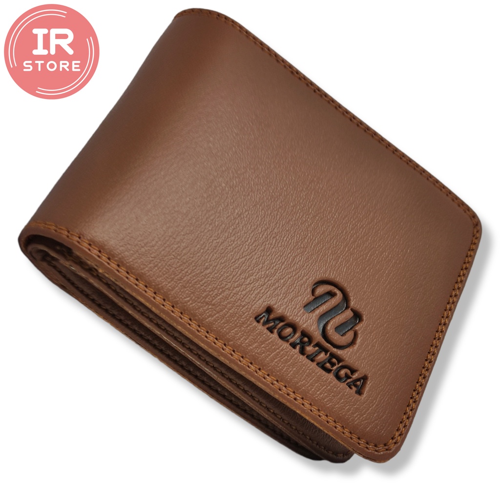 Dompet Pria dan Wanita Mortega Kulit Sintetis Lipat Standard 3 Ruang