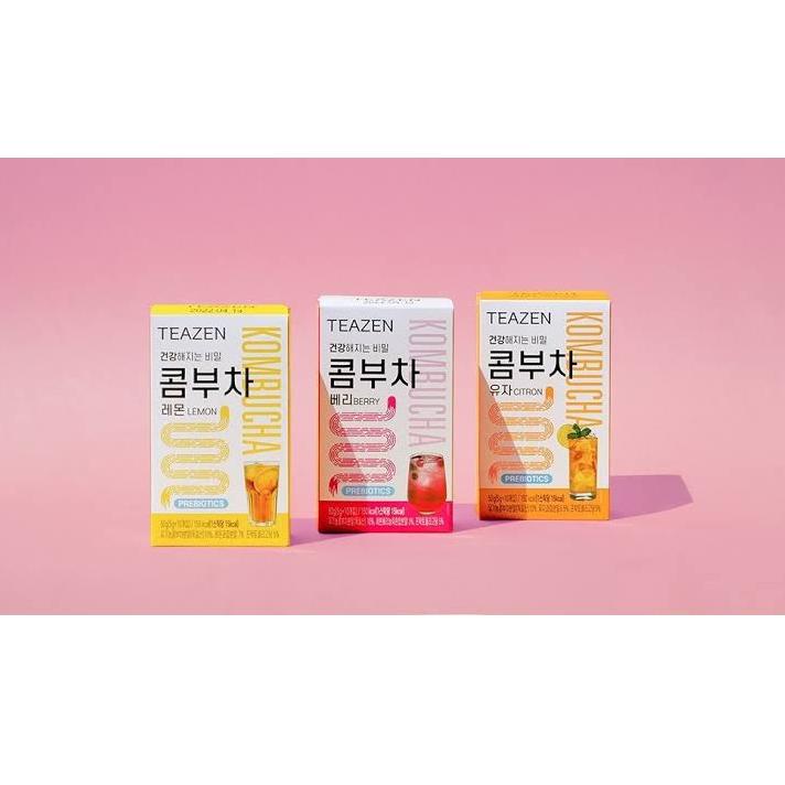 

[Y-B2B ㊛] [READY] BTS Jungkook TEAZEN Kombucha Tea Lemon/Berry/Citron/Grapefruit (Teh Diet/Detox 15 kalori)-banyak diminati