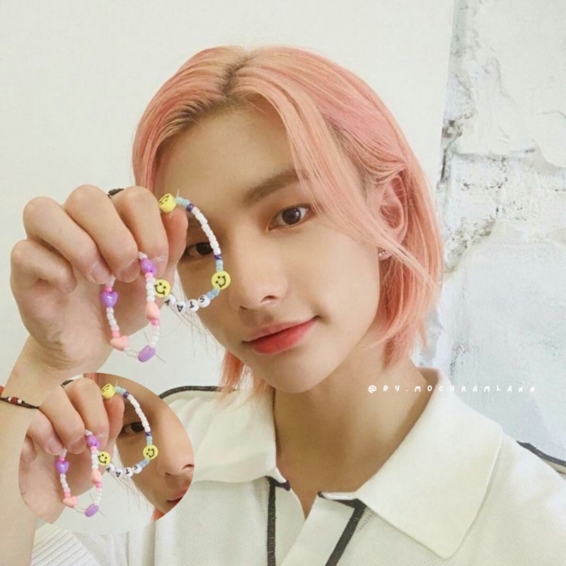 gelang kpop - hyunjin / stray kids bracelet inspired by hyunjin / kpop bracelet