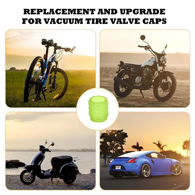 MJ88 TUTUP PENTIL RODA BAN MOBIL MOTOR SEPEDA GLOW IN THE DARK GLOWING NEOH SUPER MURAH
