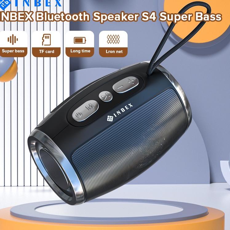 Viral 【NEW】INBEX Speaker Bluetooth Bass S4 Super Bass Mini Stereo Hi-Fi Sound Portable Portable Wire