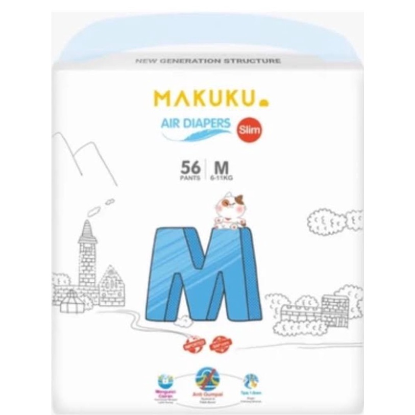 MAKUKU SAP Diapers Slim Pampers Bayi SAP -- all size