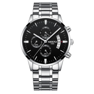 

Unik Jam Tangan Kasual Pria - 2309-2 - Silver Black Diskon
