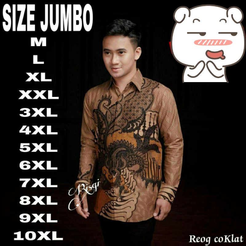 grosir kemeja pria lengan panjang big seze jombo MLXL XXL 10xl