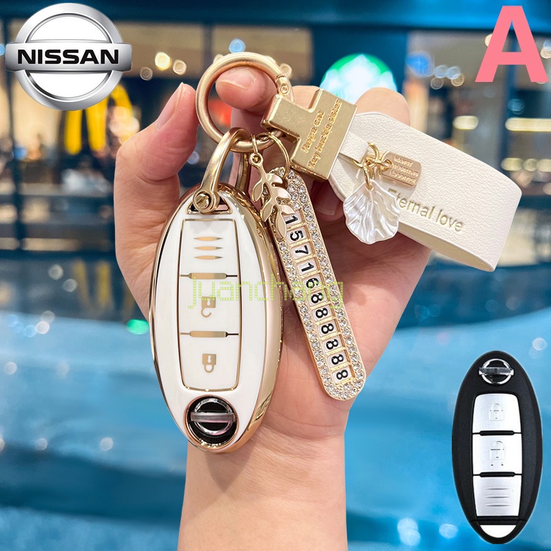 Tpu Car keyless Remote Key Full Cover Case Shell Cover Holder Cocok Untuk Nova Murano X-TRAIL Tiida Kicks Juke Terra Almera Teana Livina Slyphy X-Trail Navara Serena Frontier Aksesoris ReadyVStock