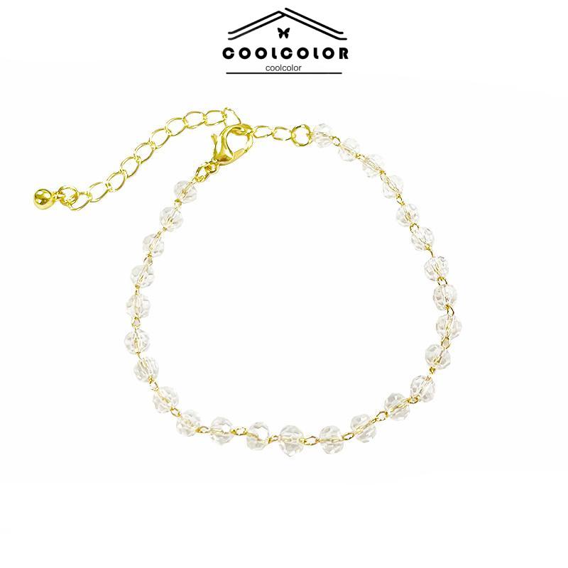 COD❤️Gelang Kristal Fashion Korea Sederhana Wanita Gadis Gelang Perhiasan Aksesoris- cl