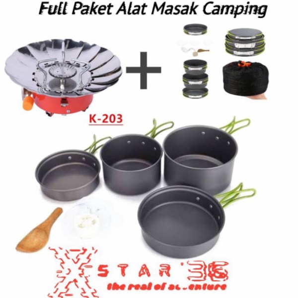 

DS301 Camping Alat 4-5 Jual Paket Limited Masak K203 Orang Cooking / Set - DS 301