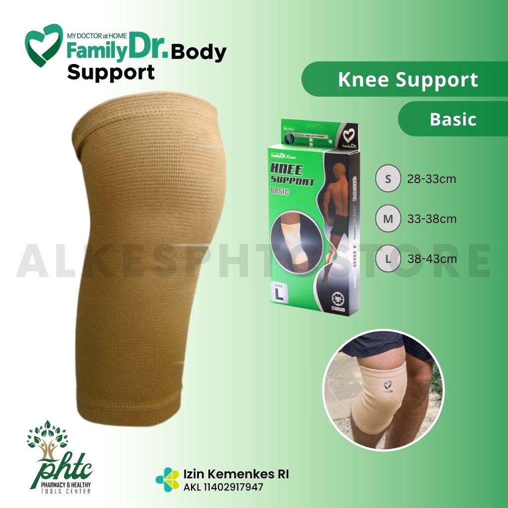 FamilyDR Knee Support Basic l Pelindung dan Penyangga Lutut Family Dr Body Support