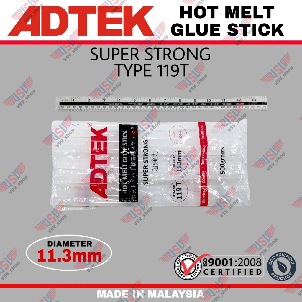 GLUE STICK Besar LEM BAKAR ISI GLUE GUN LEM STIK 11.3MM SATUAN ADTEK