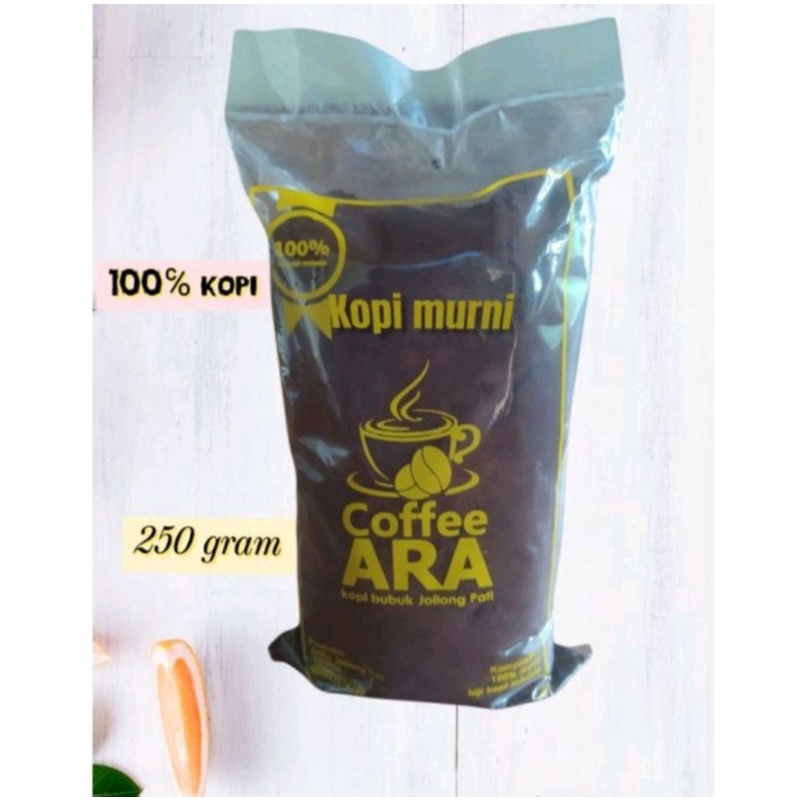 

Kopi bubuk hitam halus original khas gunung jollong 500 grm