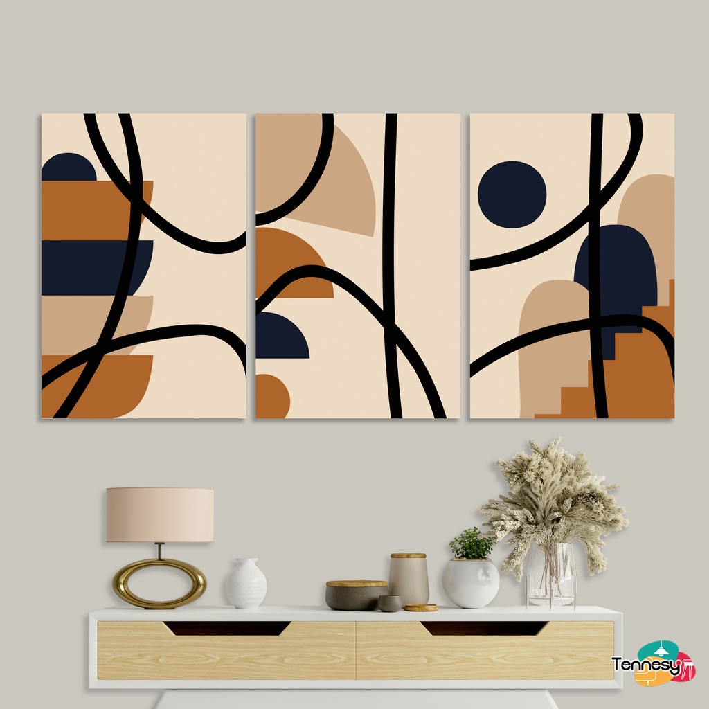 TENNESY HIASAN DINDING ABSTRAK KONTEMPORER 20x30CM WALL DECOR PAJANGAN KAYU POSTER DEKORASI DINDING DAPUR KAMAR TIDUR RUMAH