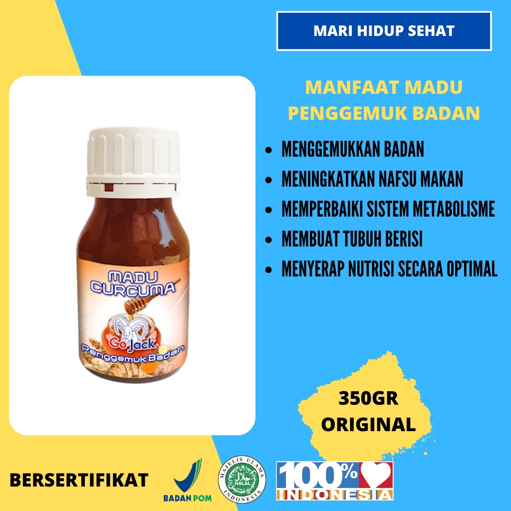 

Madu Penggemuk Badan Go Jack 350 Gram
