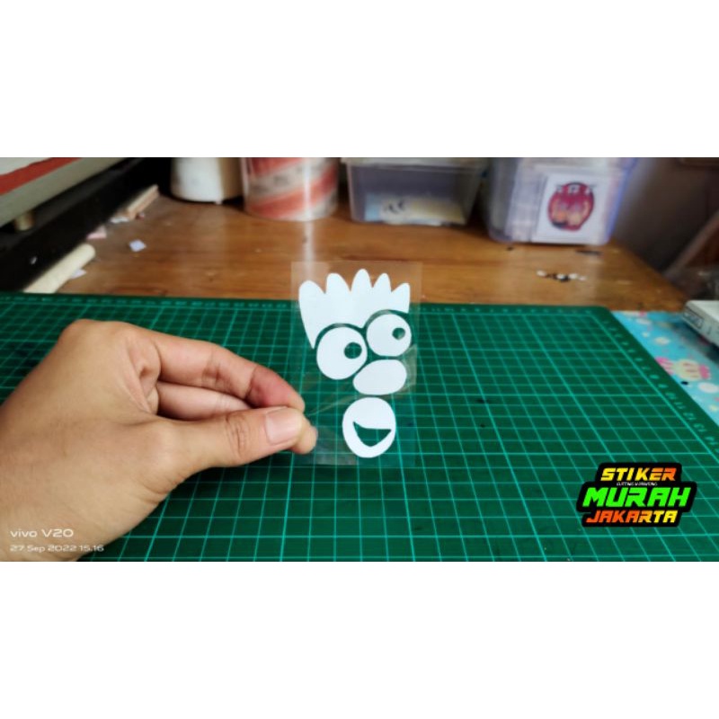 STIKER ADIDAS KOBE STICKER CUTTING TRANSPARAN LOGO DLL