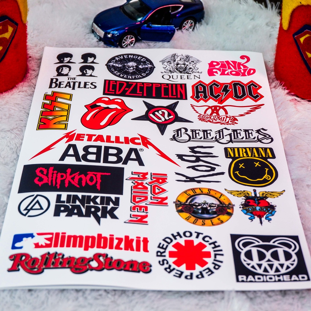 Stiker Aesthetic, Sticker Aesthetic, Stiker Band, Sticker Band Metal Rock Band Punk Music Heavy Metal Bands Laptop