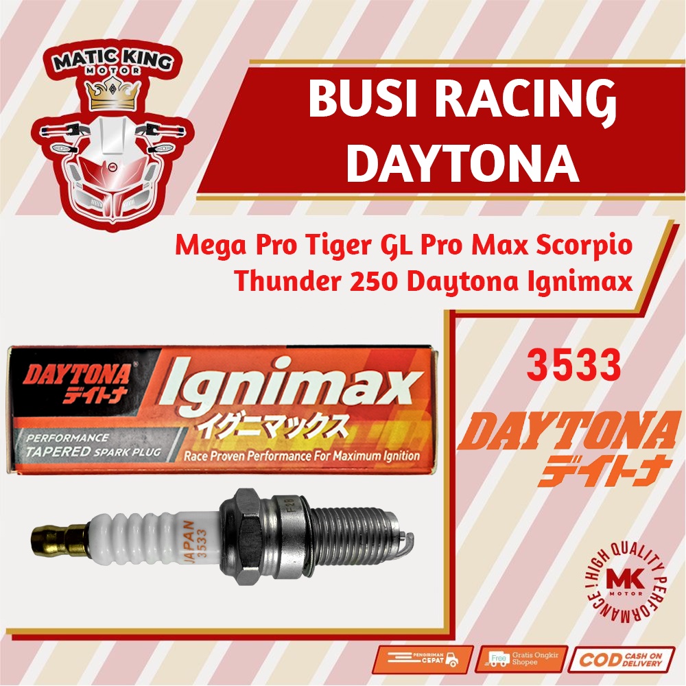 Busi Racing Tiger Megapro Gl Pro Max Scorpio Thunder 250 DAYTONA 3533