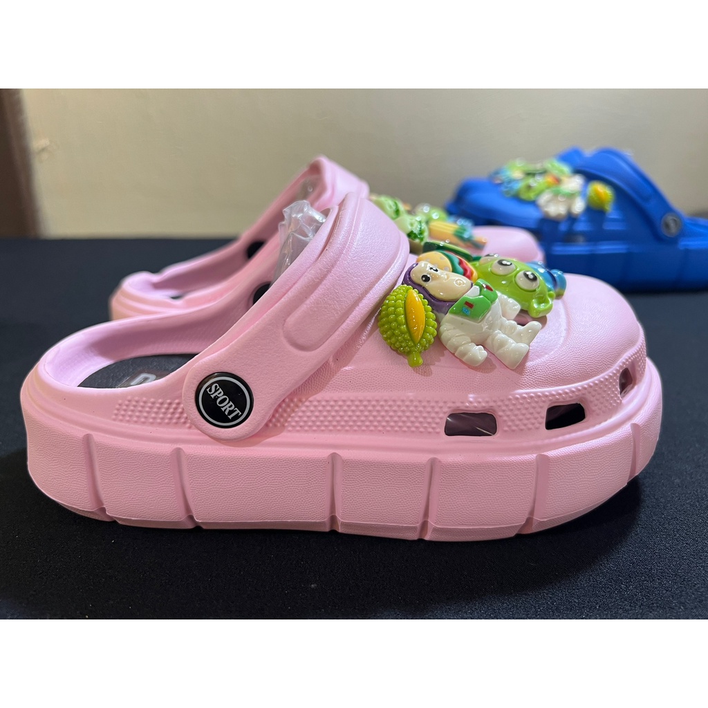 002_Sandal wanita/pria, sandal anak dan remaja classic Bae Clog platform Jibbitz lucu / Sandal Fashion Wanita Mode Bae Clog