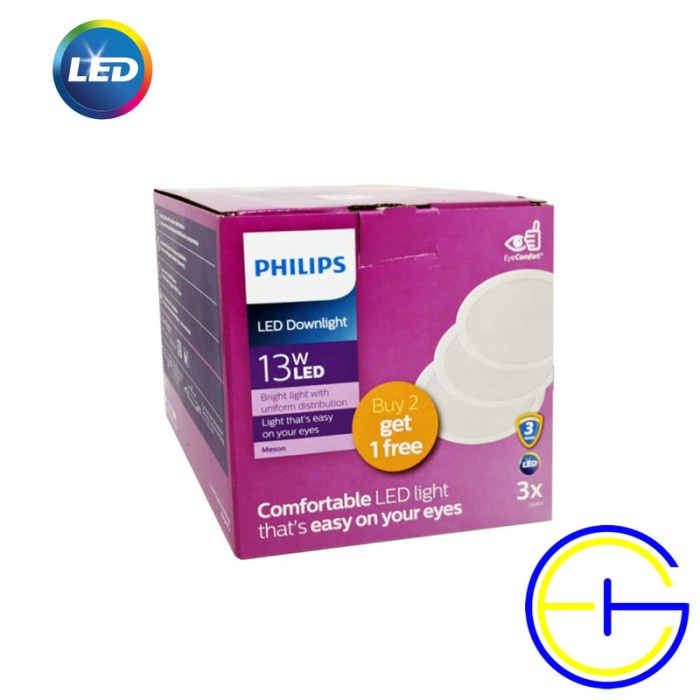 PACK MESON 59464 125 13W PHILIPS LED DOWNLIGHT INBOW BULAT