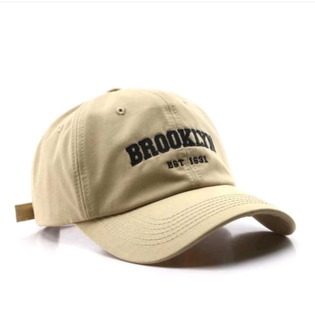 Topi Baseball Unisex Terbaru Cap Broklin Bahan dril