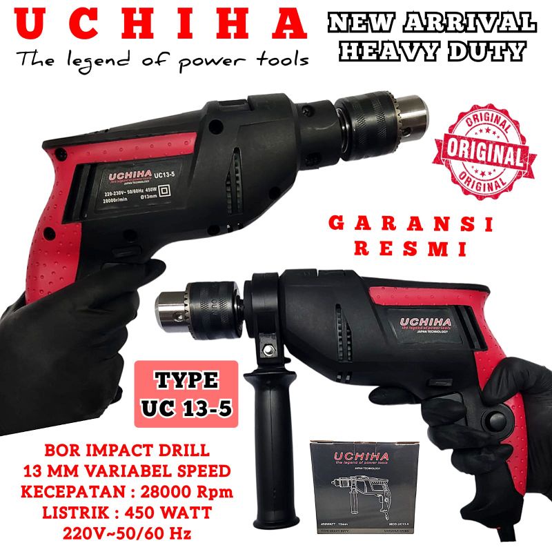 Jual Bor Listrik 13mm Impact Drill Uchiha 13 5 Beton Tembok Kayu Heavy Duty Shopee Indonesia 2383