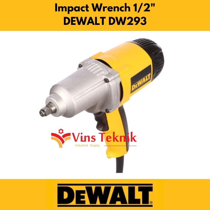 Mesin Impact Electrik Impact Wrench Dewalt Dw293 1/2Inch Dw 293