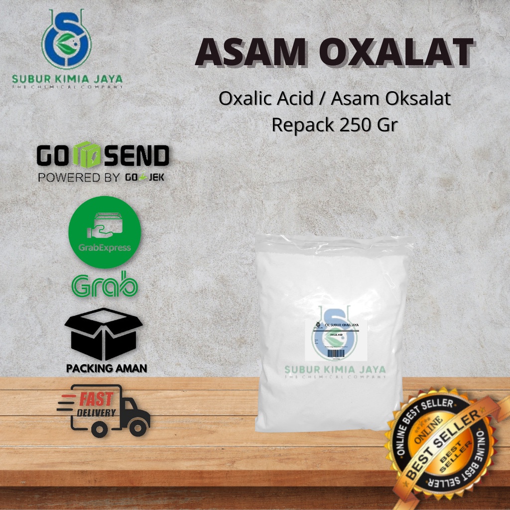 

Oxalic Acid / Asam Oksalat / Oksasil / Pencerah warna pakaian / Kerak 250 GR Premium
