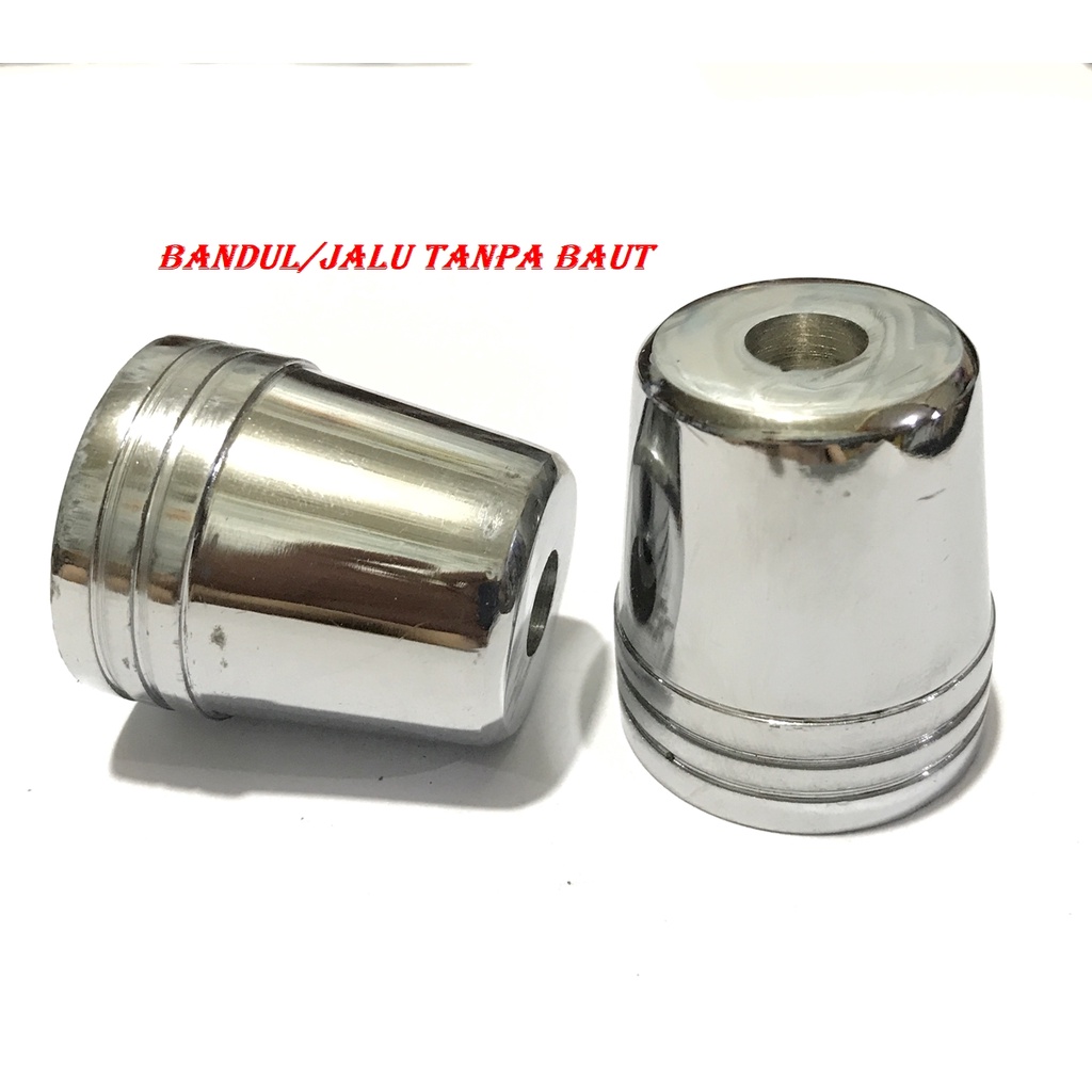 BANDUL JALU STANG BESI KROM 2PC UNIVERSAL ALL MOTOR JALU BESI PADAT KROM
