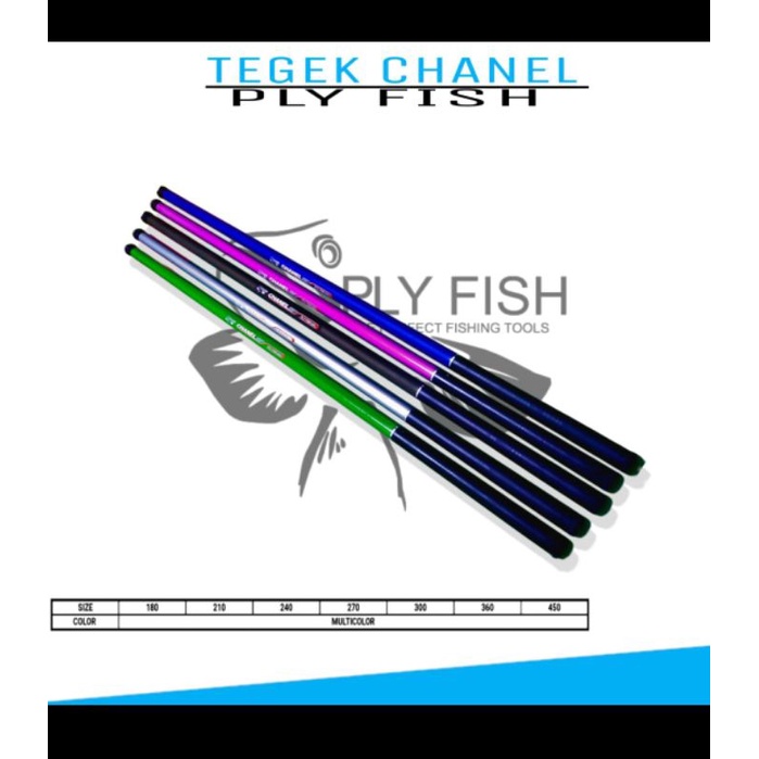 Joran Pancing Tegek/Joran Pancing Pool PLY FISH CHANEL RUAS PANJANG (Lentur) - 450cm