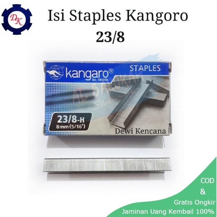 

Isi Staples 23/8 - H Kangaro No. 384556