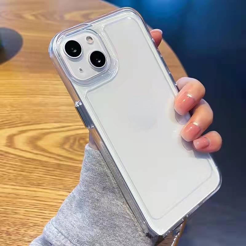 IPHONE Shockproof Soft Phone Case Kompatibel Untuk Iphone14 13 12 11 Pro XS Max XR X8 7 6S Plus Casing Silikon TPU Transparan TPU Cover