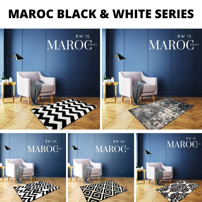 [MARTHA KARPET] KARPET MAROC 100X150 MONOKROM