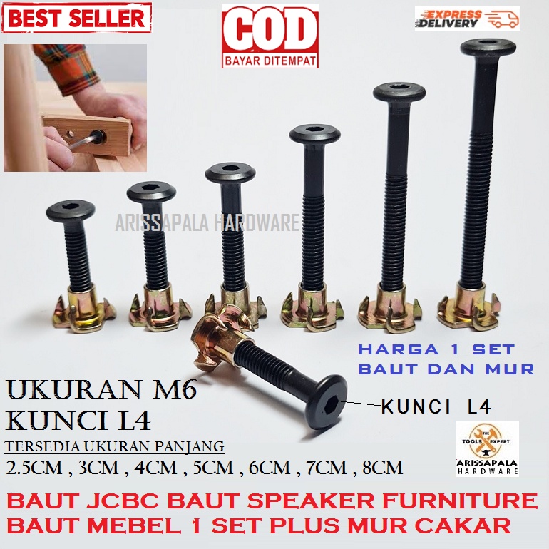 BAUT JCBC PLUS MUR TANAM CAKAR M6 BAUT MEBEL DIPAN FURNITURE BAUT SPEAKER BOX SPIKER