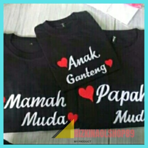KAOS DEWASA bordir/KAOS COUPLE gratis bordir nama/KAOS ANAK BORDIR NAMA/KAOS LENGAN PANJANG