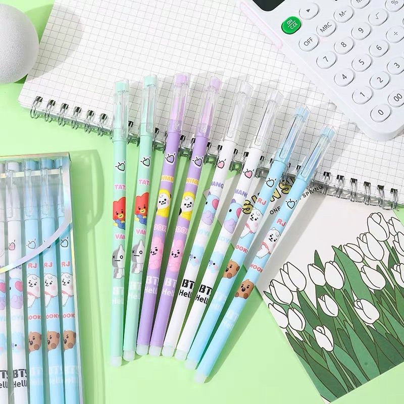 12PCS MAGIC PULPEN GEL / BOLPOIN PEN GEL ERASABLE / MAGIC PEN TINTA GEL BISA DIHAPUS JRW0153